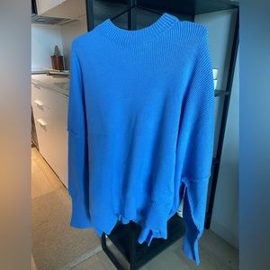 Free People Easy Street tunic in blue, size small